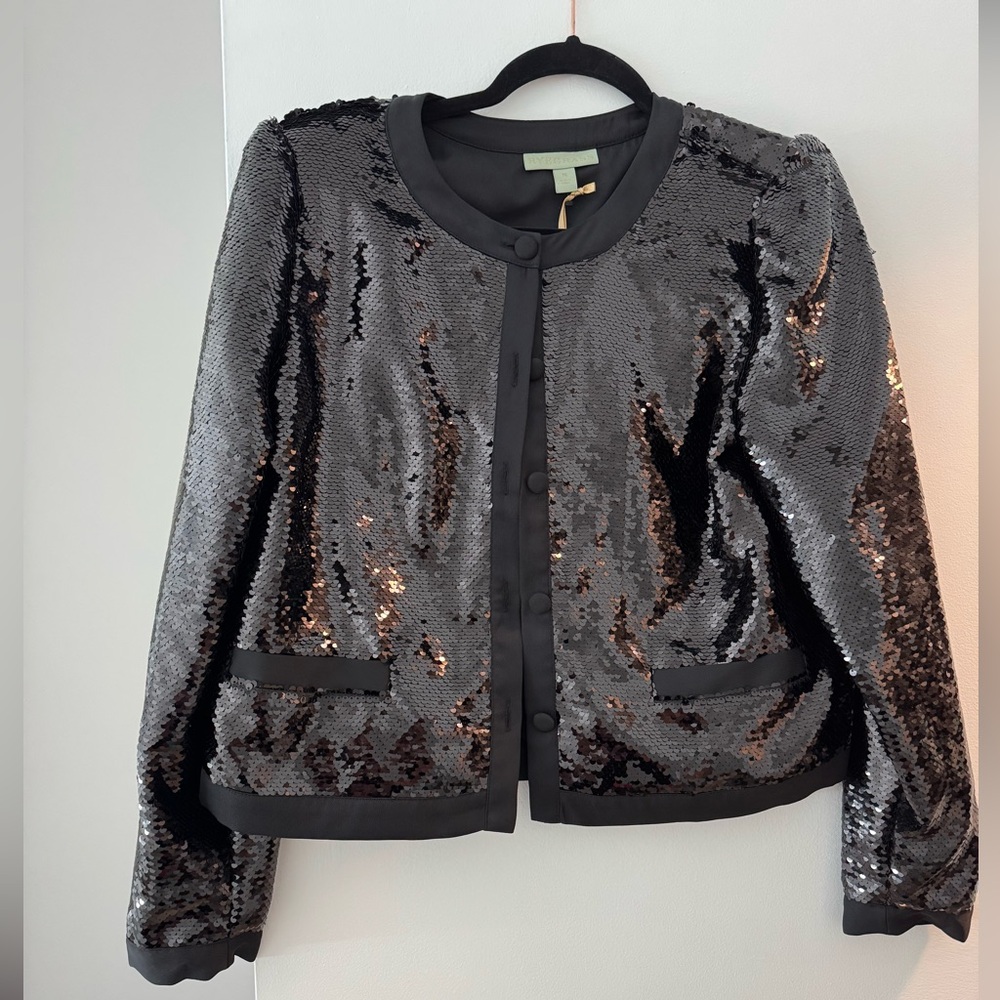 NEW: Sequin Black Jacket